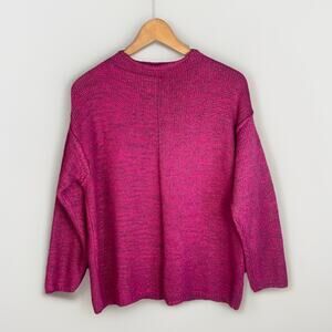 Pôles Sweater Women’s M Made In France Silk Blend Rolled Neck Quiet Luxury